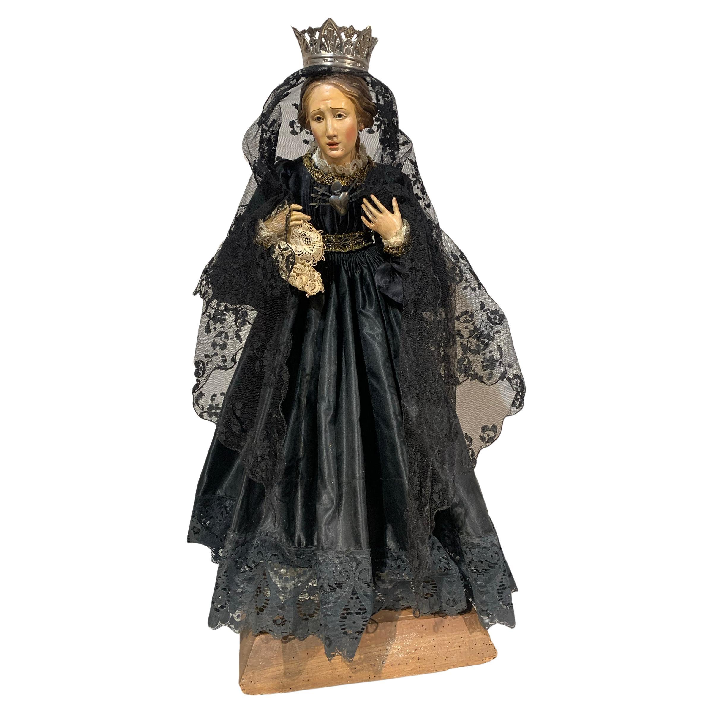 Votive Madonna, Late 18th Century For Sale