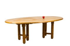 Votre Maison, Guillerme et Chambron, Table Elmyr in Natural Oak, 1970's