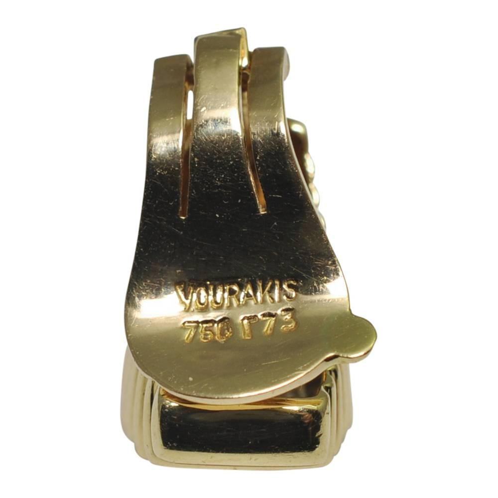 Vourakis 18 Carat Gold Diamond Clip-On Earrings For Sale 1