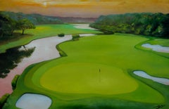 Golf, Painting, Oil on Canvas
