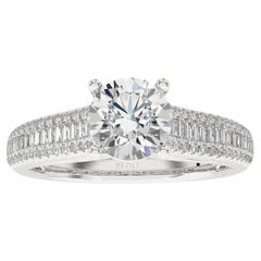Vow Collection Ring: 0.39 Carat Diamonds in 14K White Gold - Semi Mounting