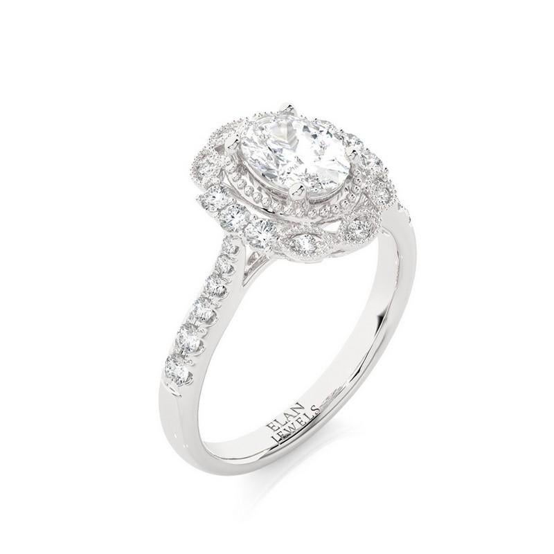 Diamond Total Carat Weight: This enchanting Vow Collection ring features a total carat weight of 0.45 carats, showcasing the brilliance of 24 carefully selected diamonds. The design incorporates a combination of t.c. micro setting and prong setting