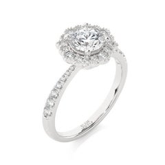 Vow Collection Ring: 0.5 Carat Diamond Semi-Mounting Ring in 14K White Gold