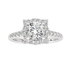Vow Collection Ring: 0.51 Carat Diamond Semi-Mounting Ring in 14K White Gold