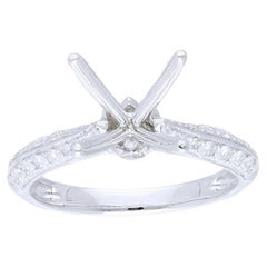 Used Vow Collection Ring: 0.59 Carat Diamonds in 14K White Gold - Semi Mounting