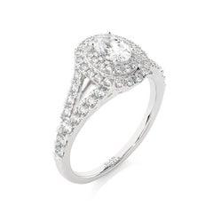 Vow Collection Ring: 0.7 Carat Diamonds in 14K White Gold - Semi Mounting