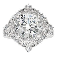 Vow Collection Ring: 1 Carat Diamond Semi-Mounting Ring in 14K White Gold