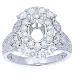 Used Vow Collection Ring: 1.2 Carat Diamond Semi-Mounting Ring in 14K White Gold