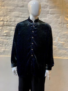 Voyage 90s Velvet Leopard Shirt