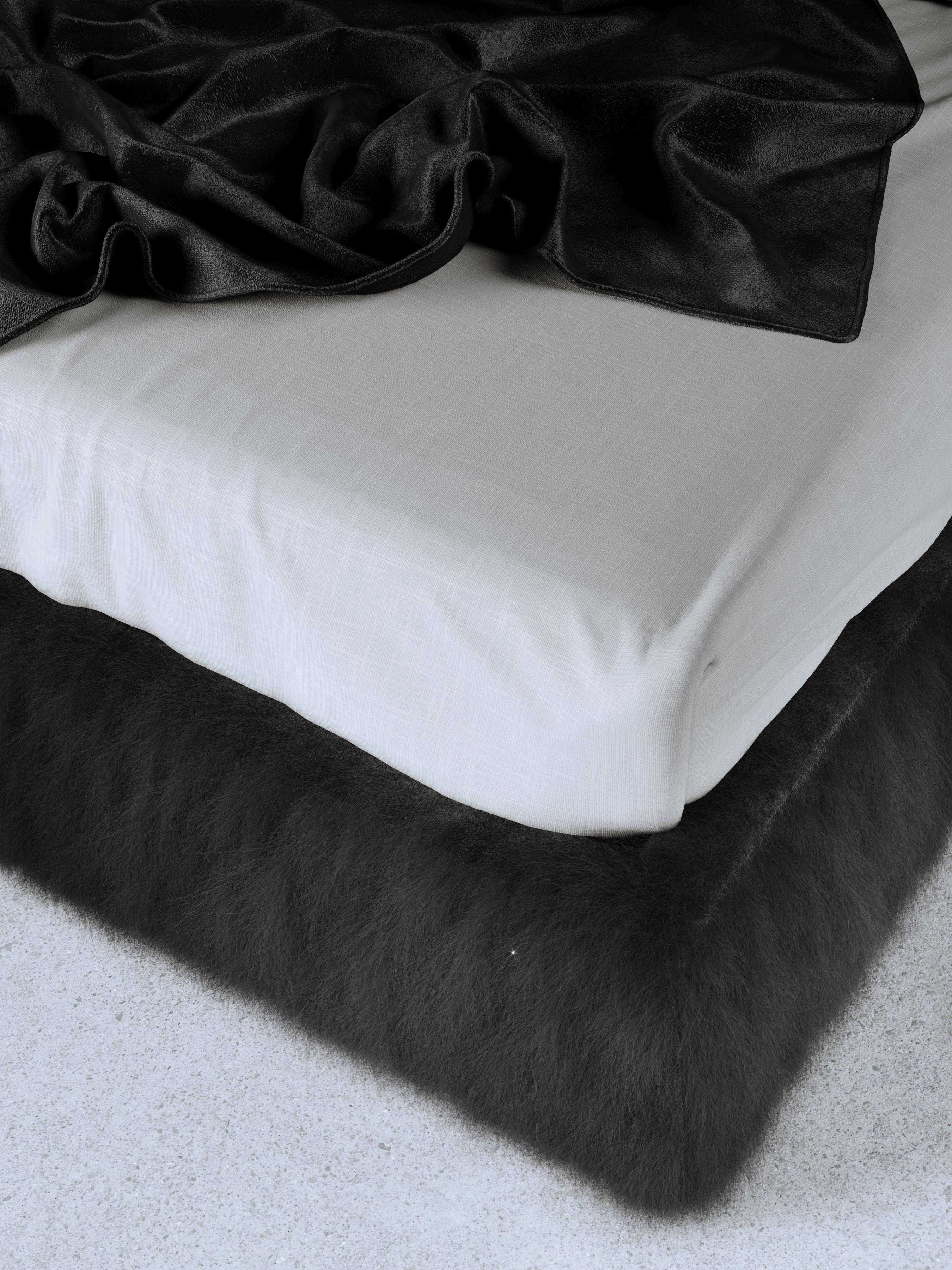 Fur Voyage d’une Nuit Bed by Gio Pagani For Sale