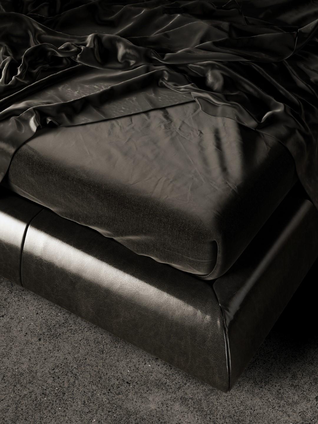 Voyage d'Une Nuit ist ein Bett mit einem freistehenden Kopfteil aus einer Holzschale, die mit Polyurethanschaum unterschiedlicher Dichte und einer Oberflächenschicht aus Acrylfaser überzogen ist. 
Das Kopfteil zeichnet sich durch ein vertikal