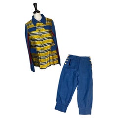 Voyage England Vintage Silk and Linen Trouser Suit