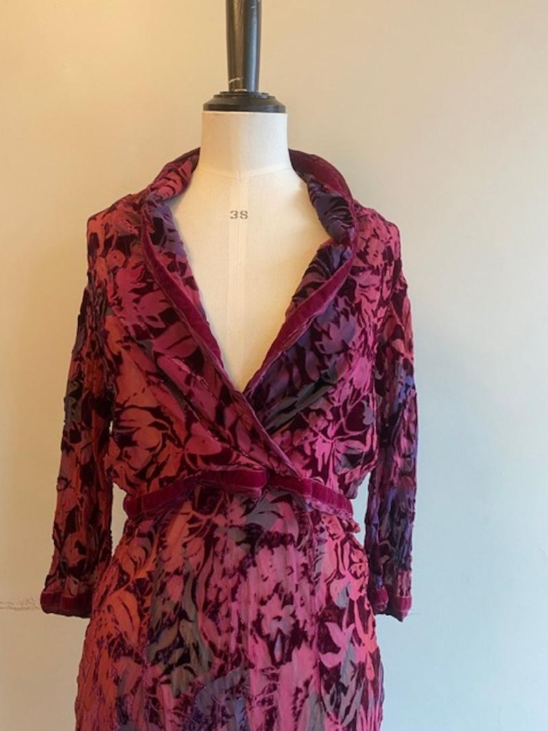 Black Voyage Invest In The Original Devore Silk Mix Dress For Sale