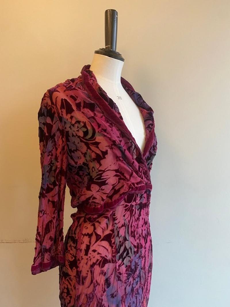 Women's Voyage Invest In The Original Devore Silk Mix Dress For Sale