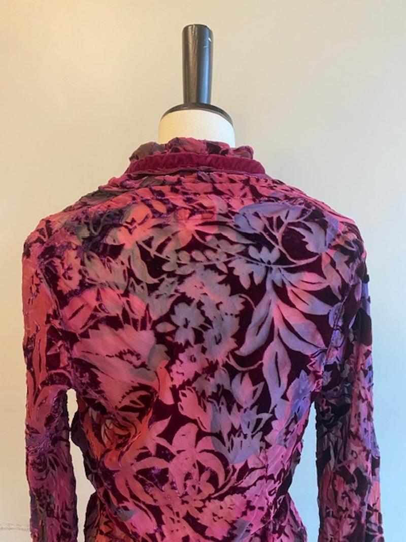 Voyage Invest In The Original Devore Silk Mix Dress For Sale 4