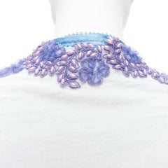 VOYAGE INVEST IN THE ORIGINAL LONDON purple embellishment cotton cardigan L