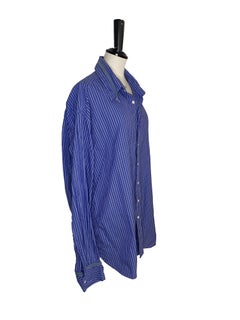 Voyage Invest In The Original Vintage Blue Mens Cotton Shirt