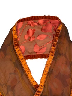Voyage Invest In The Original Vintage Orange Silk Scarf