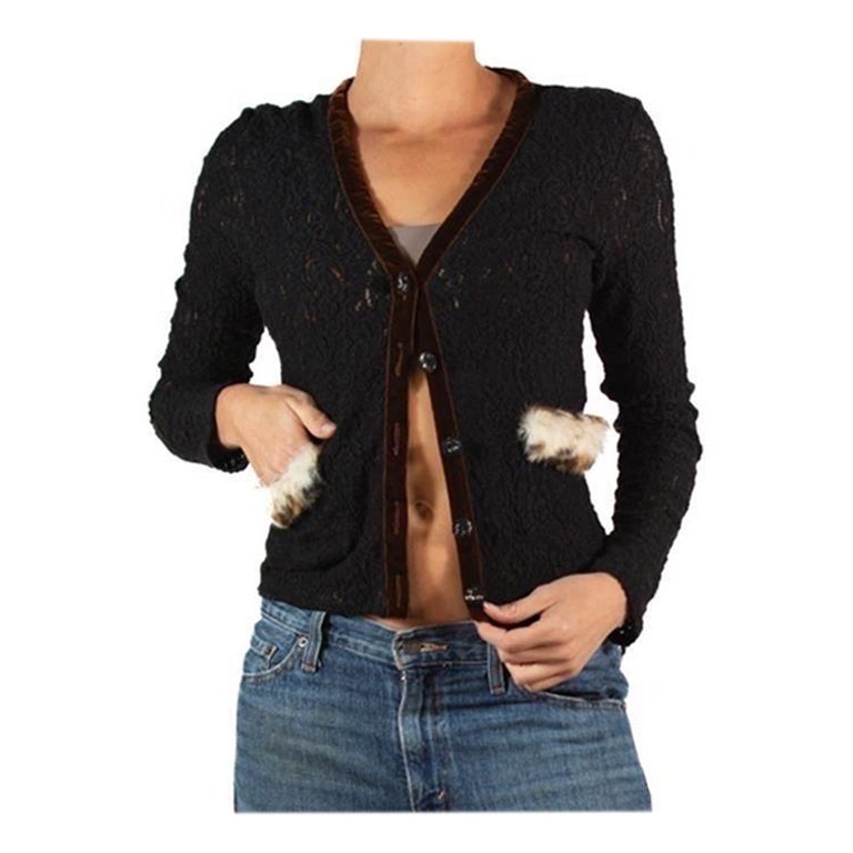 Voyage Passion Black Lace Sweater