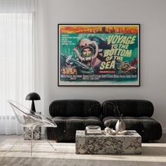 Voyage to the Bottom of the Sea 1961 UK Quad Film Poster, Tom Chantrell