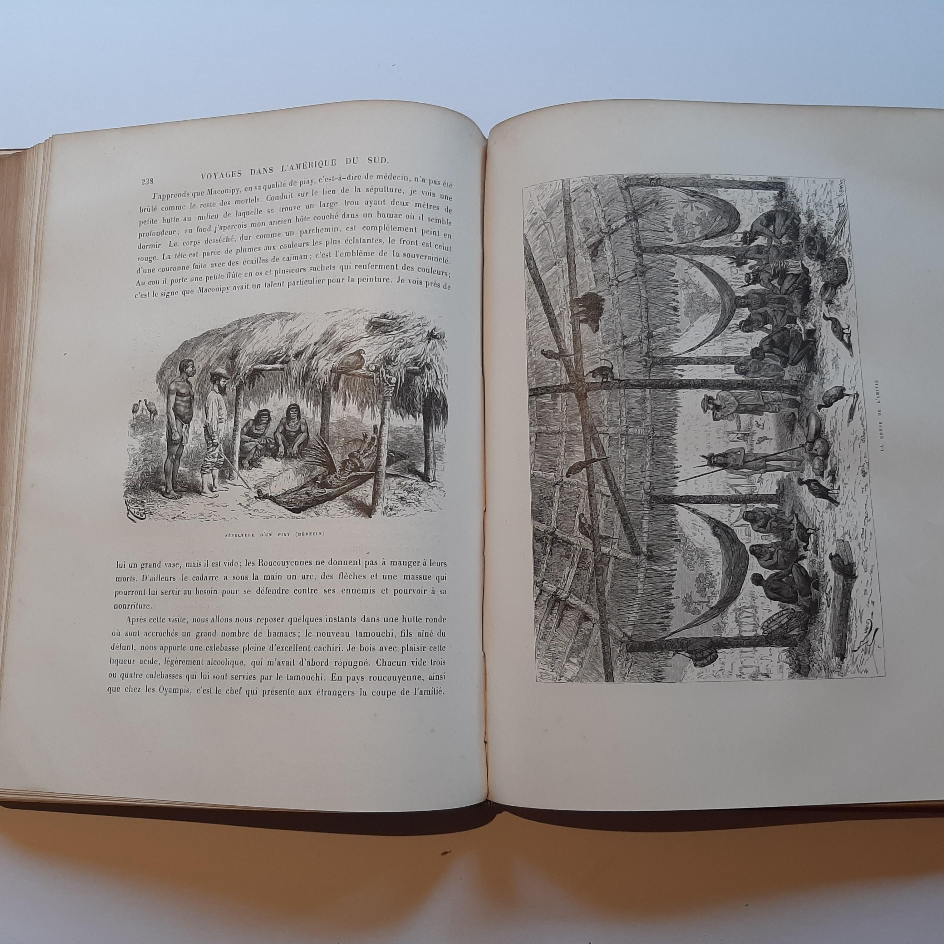Paper Voyages dans l'Amérique du Sud by J. Crevaux '1883' For Sale