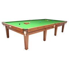 Antique Voysey  Billiard Snooker POOL Table Oak 1910 in Stock