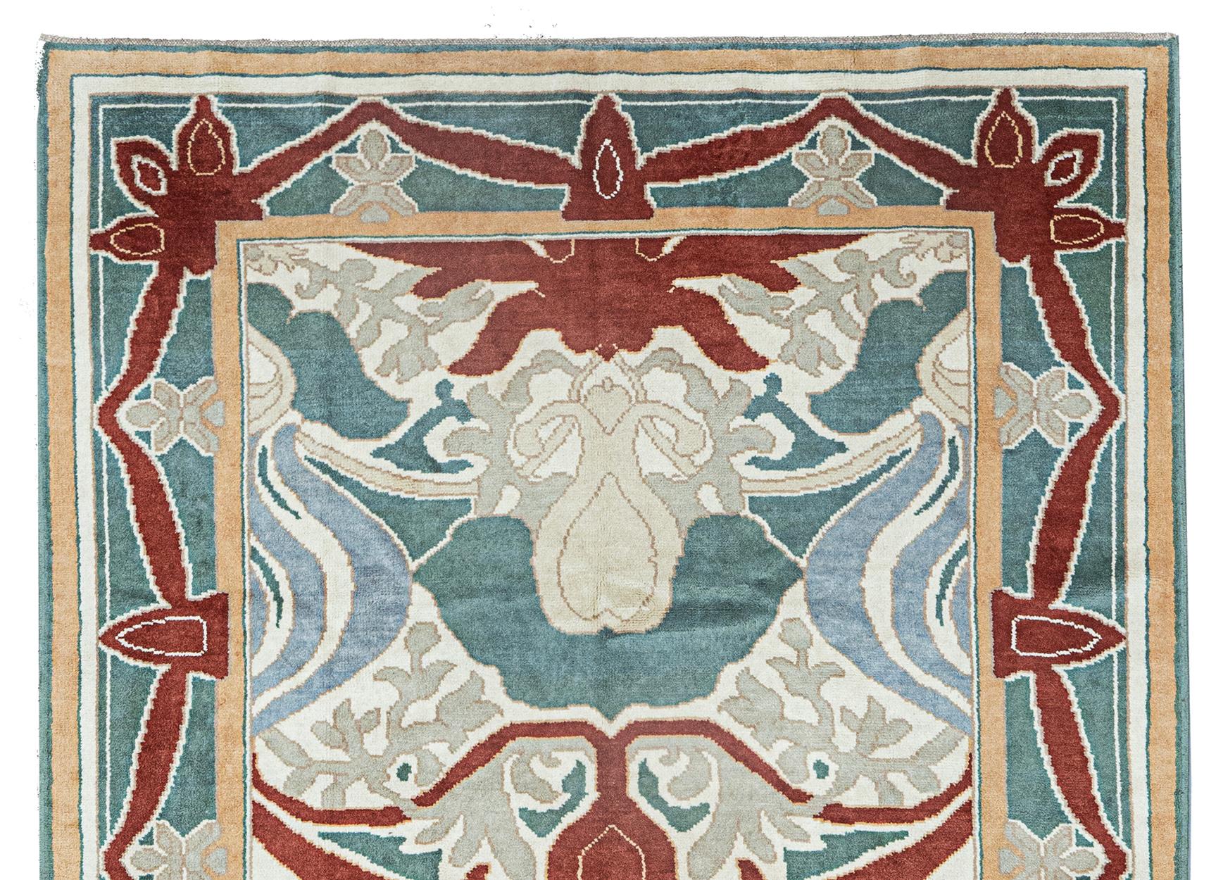 Voysey-Teppich im Stil 300x203cm (Arts and Crafts) im Angebot