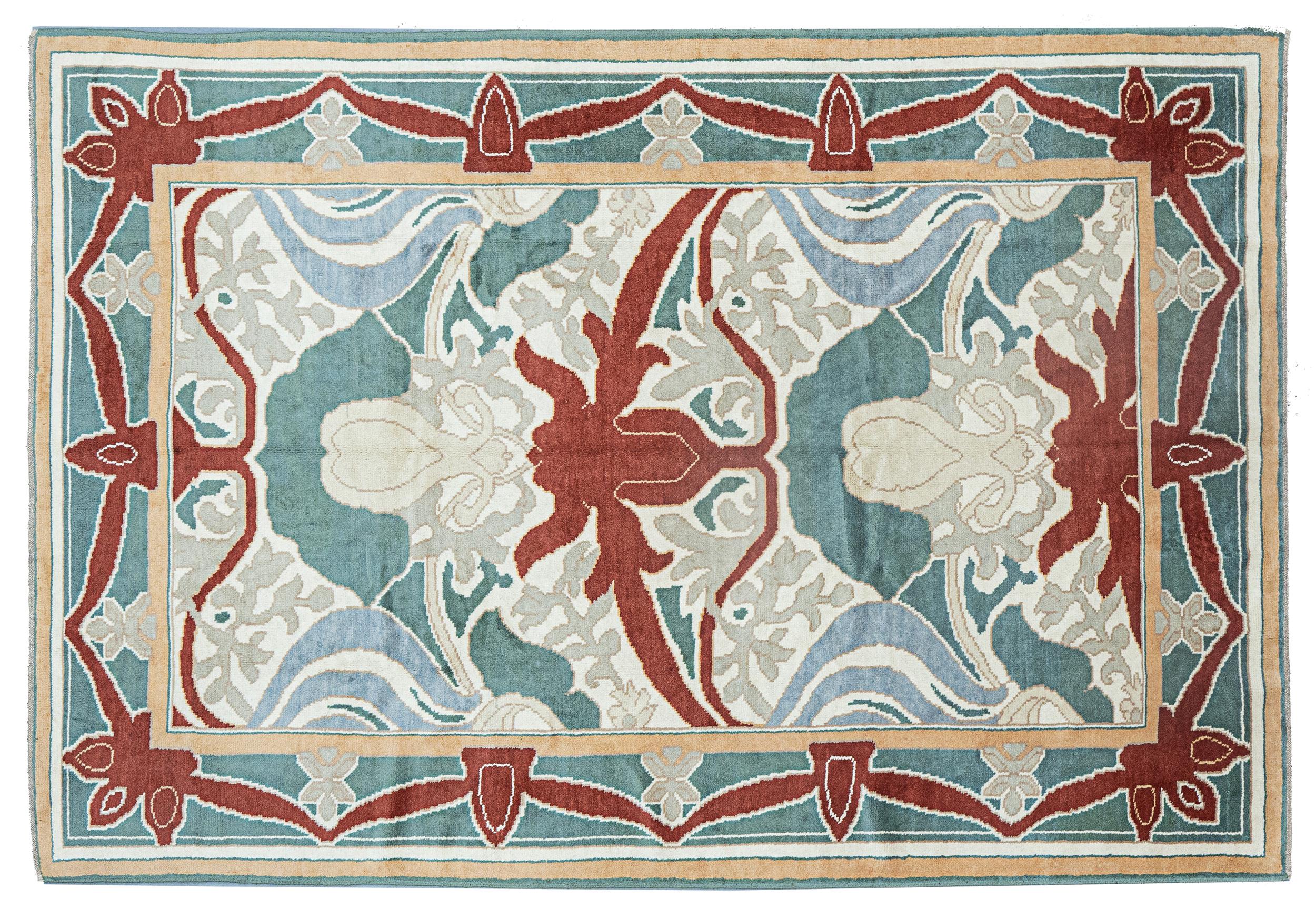 Voysey-Teppich im Stil 300x203cm (21. Jahrhundert und zeitgenössisch) im Angebot