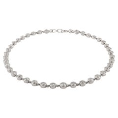 VR Jewels Pulsera de tenis contemporánea de diamantes talla redonda de 3,63 ct Oro blanco de 14 quilates