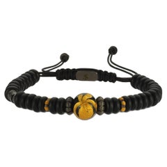 Vritra Bracelet Matt Onyx & Turtle Onyx by Selda Jewellery