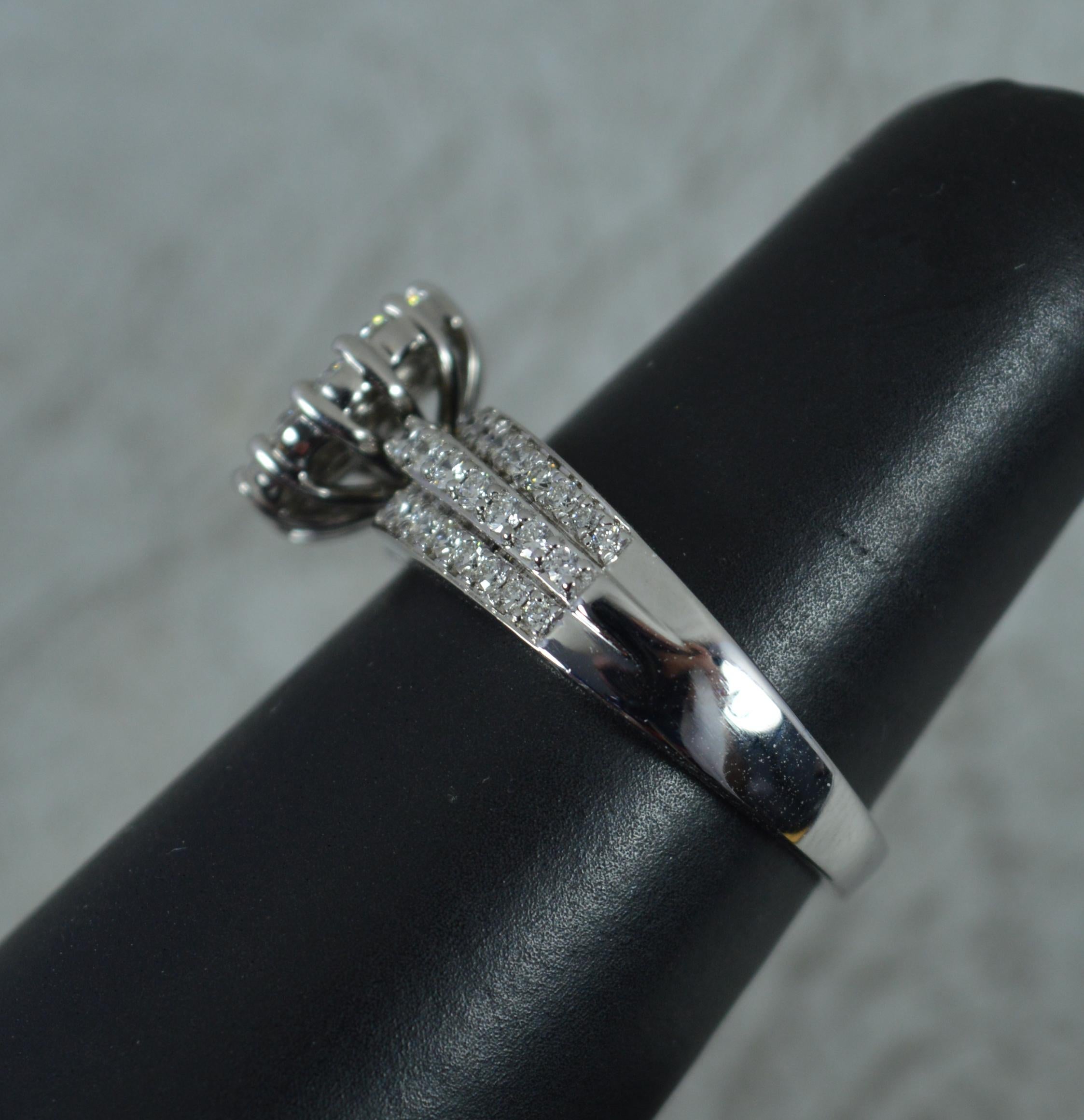Round Cut Vs 1.00ct Diamond and Platinum Tomas Rae Cluster Ring For Sale