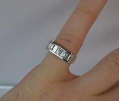 VS 1.40 Carat Diamond 14 Carat Gold Half Eternity Square Stack Ring