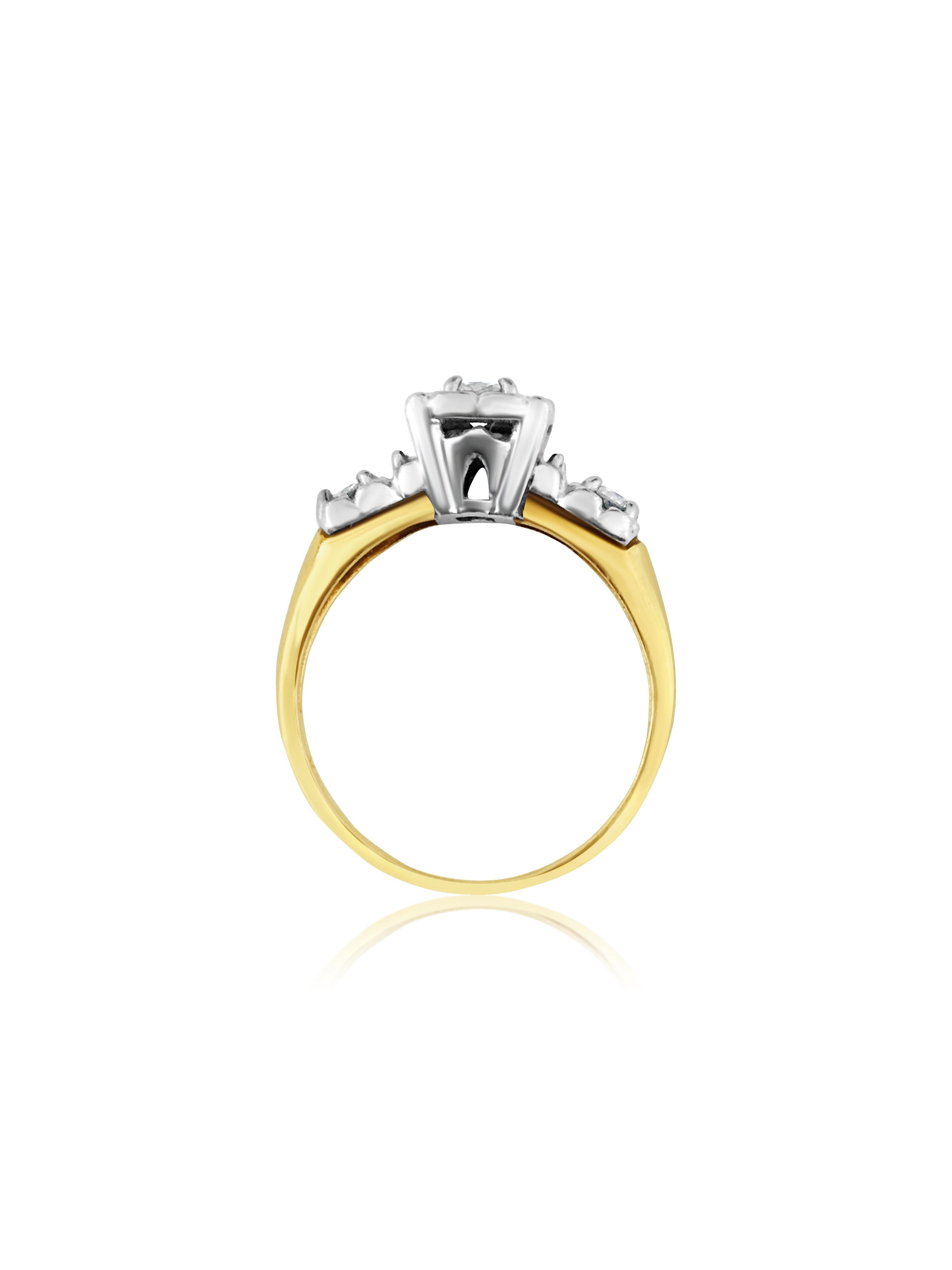 VS Clarity 0,73 CT Natürlicher Cluster-Ring für sie, VS im Zustand „Hervorragend“ im Angebot in Miami, FL