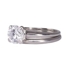 VS Diamond Solitaire Platinum Wedding Set
