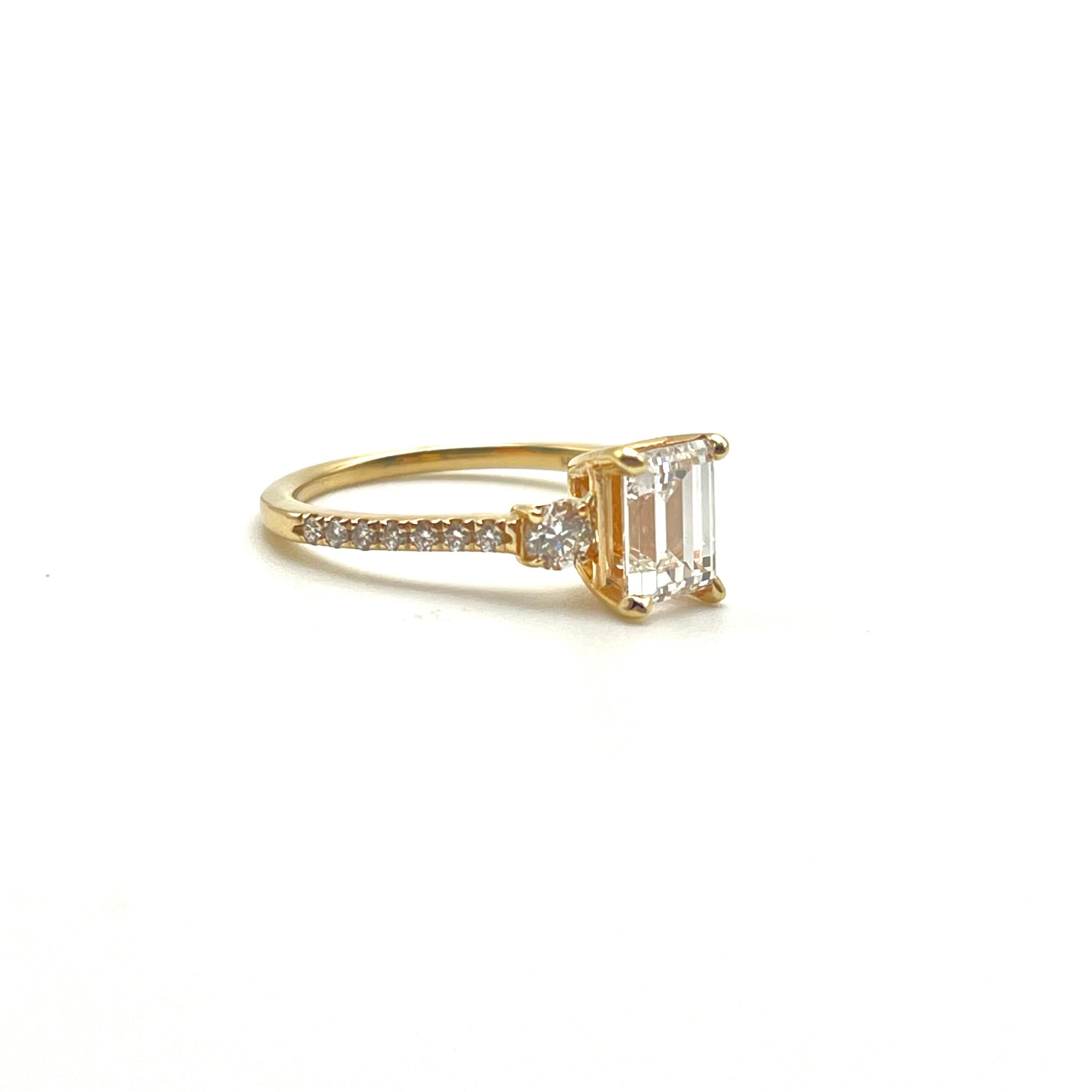 Anello di fidanzamento con diamante VS2 da 1,28 carati In condizioni ottime in vendita a Lynchburg, VA