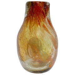 Vsl Studio Glass Vase with Embedded Color Powders the Piece Is Unique