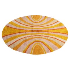 V’Soske Studios Psychedelic Pop Art Oval Rug