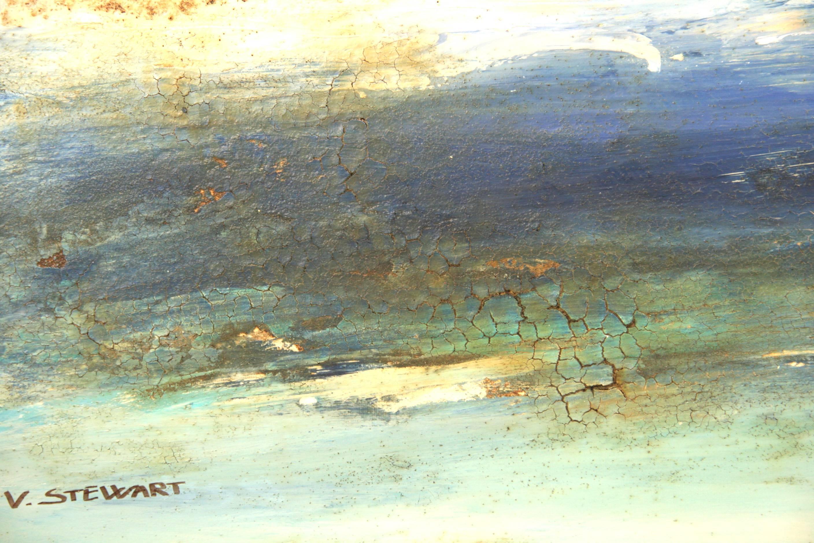 Pittura impressionista californiana di paesaggi marini in vendita 1