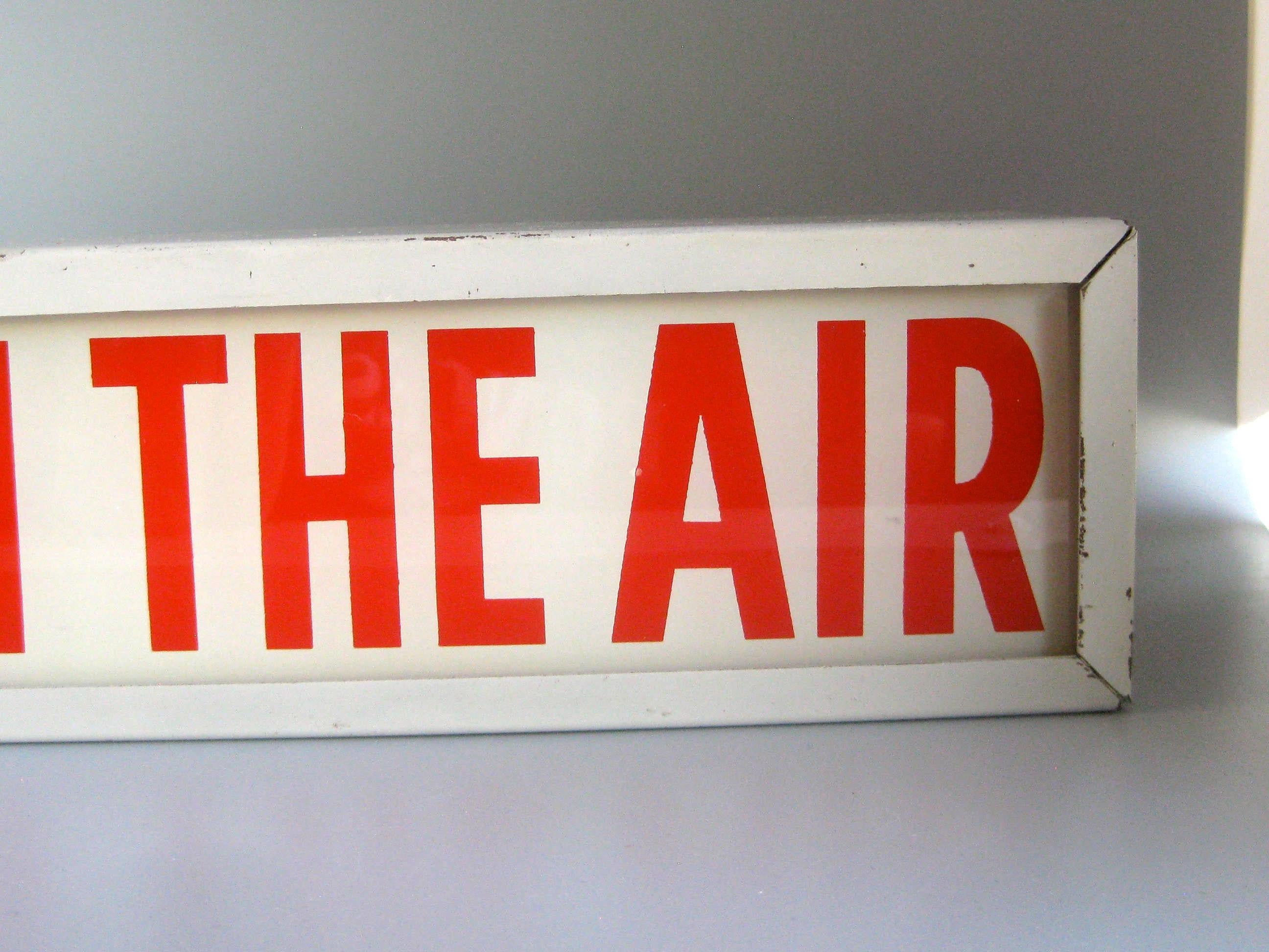 on air sign vintage
