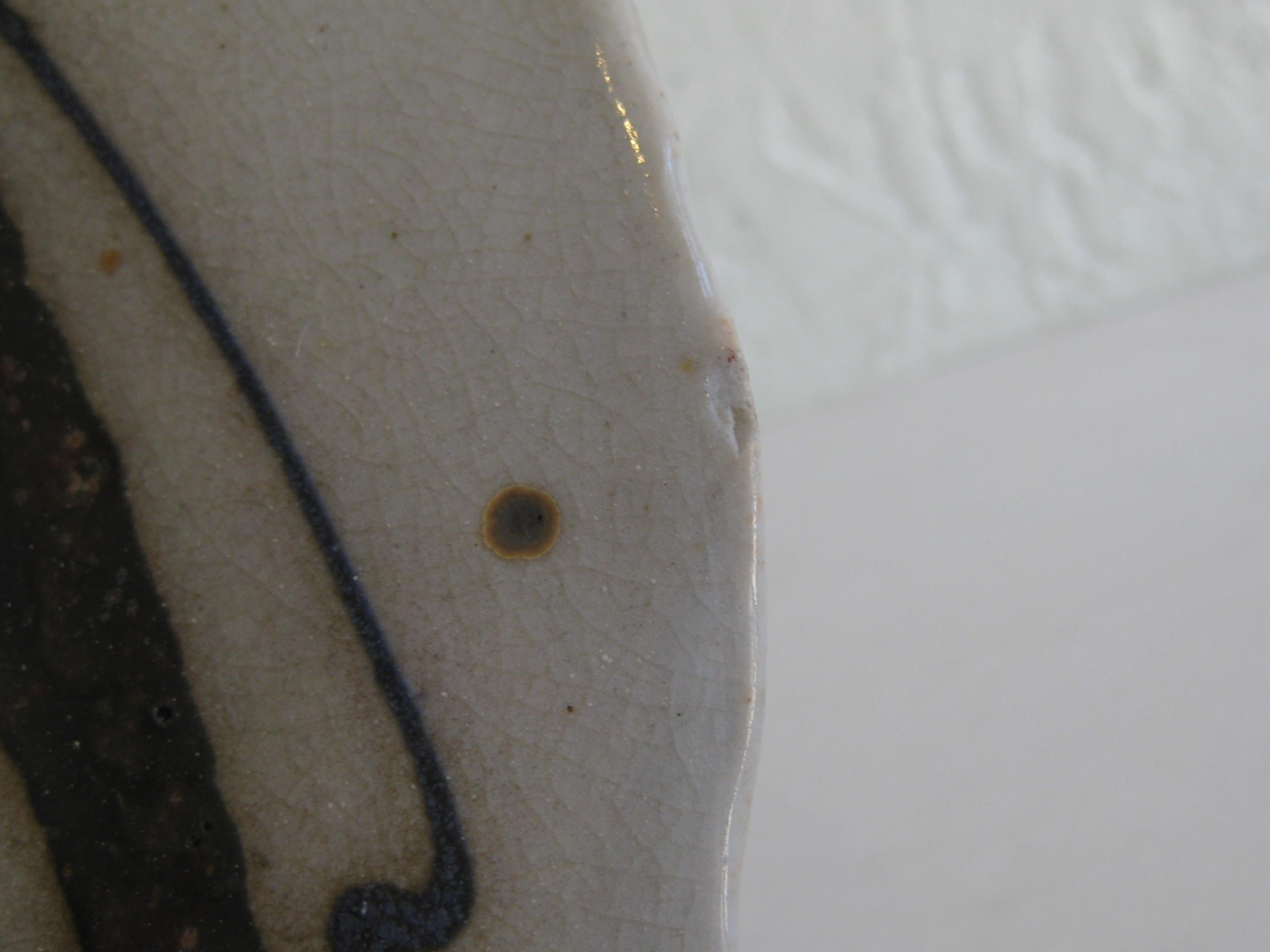 Vtg 1960's Janet Rothwoman California Studio Art Pottery Slab Plate Placa siglo XX en venta