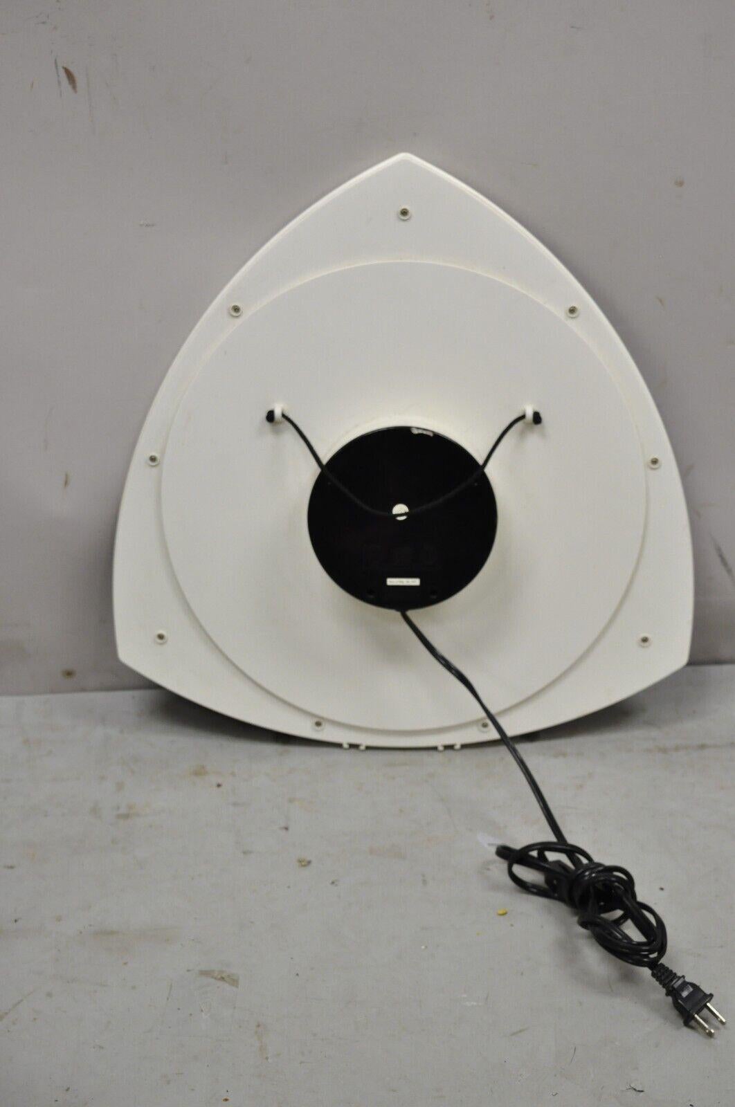 20th Century Vtg 1996 Rabbit Tanaka Lumaseries CyberSpace White Kinetic Wall Art Sculpture For Sale