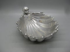 Vtg 2003 Arthur Court Aluminum Monkey Figural Bowl Dish Safari Collection