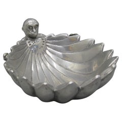 Vtg 2003 Arthur Court Aluminum Monkey Figural Bowl Dish Safari Collection