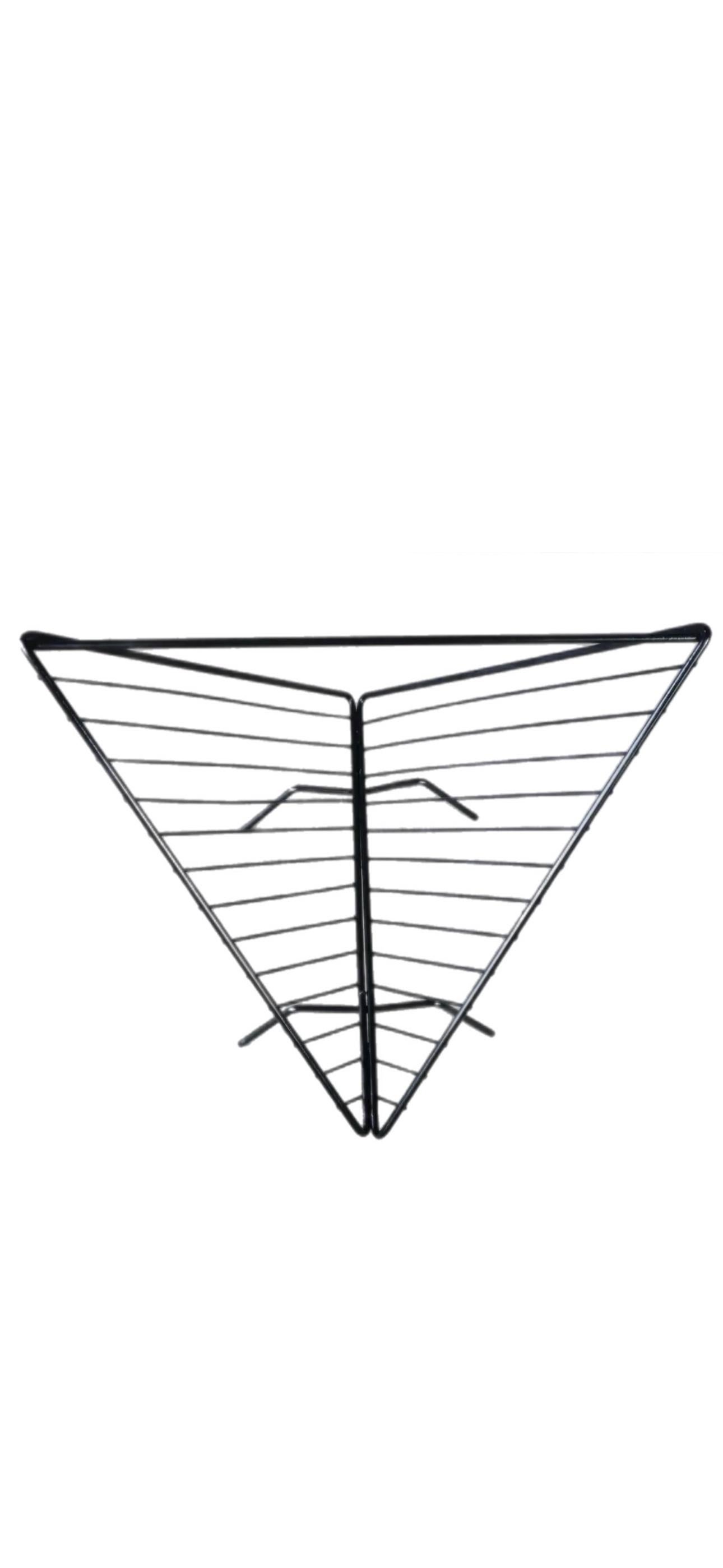 Italian WVtg Abstract Mathieu Matégot insp Mid Century Magazine Vinyl Album Holder Rack For Sale