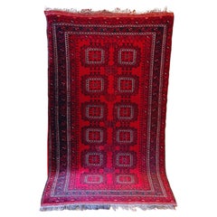 VTG Afghan / Persian Baluch / Bokhara Tapis de laine noué à la main, 195x106cm, c.1950s.