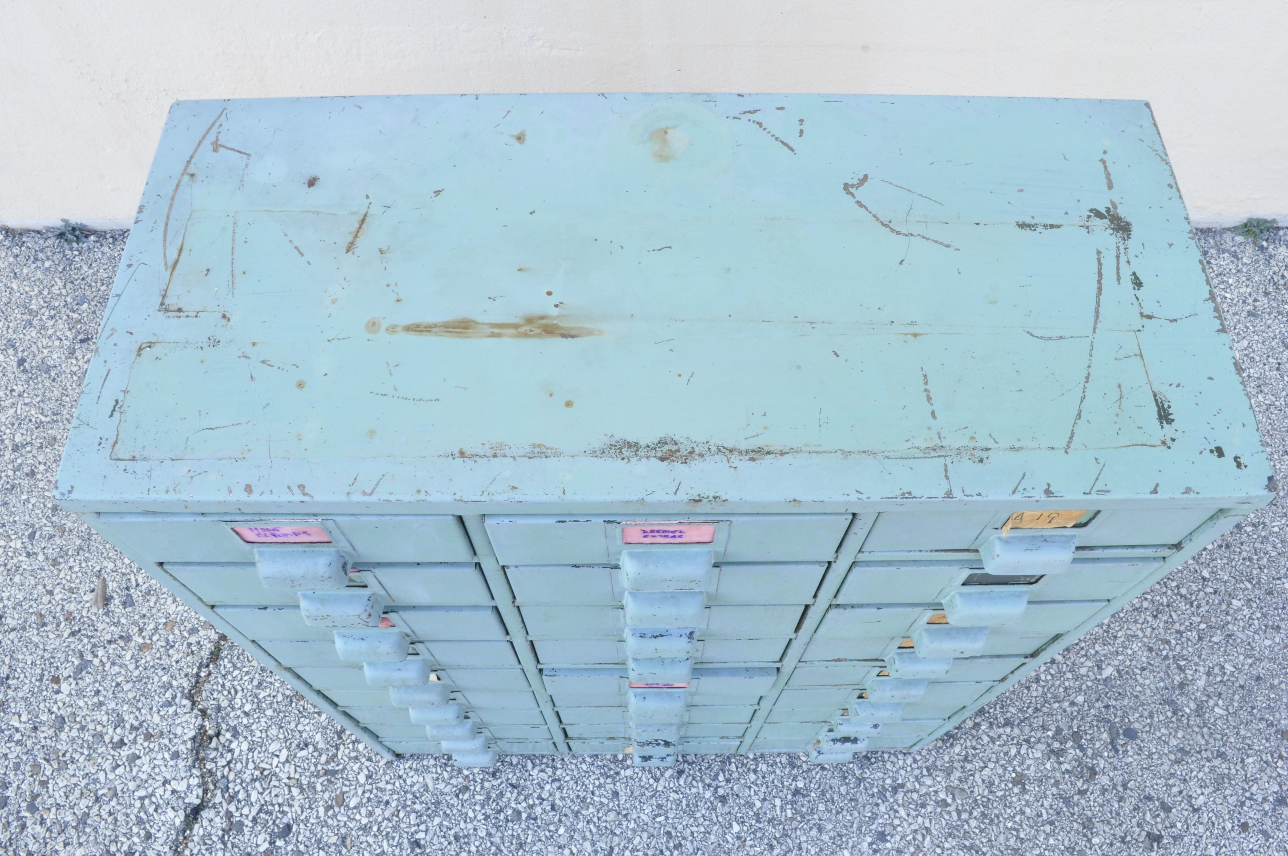 American Industrial Green Steel Metal 27 Drawer Machinist Tool Chest Cabinet 1