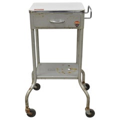 Amerikanische Industrie Stahl Arbeit Cart Stand Tabelle Steampunk von Gomco 'A'