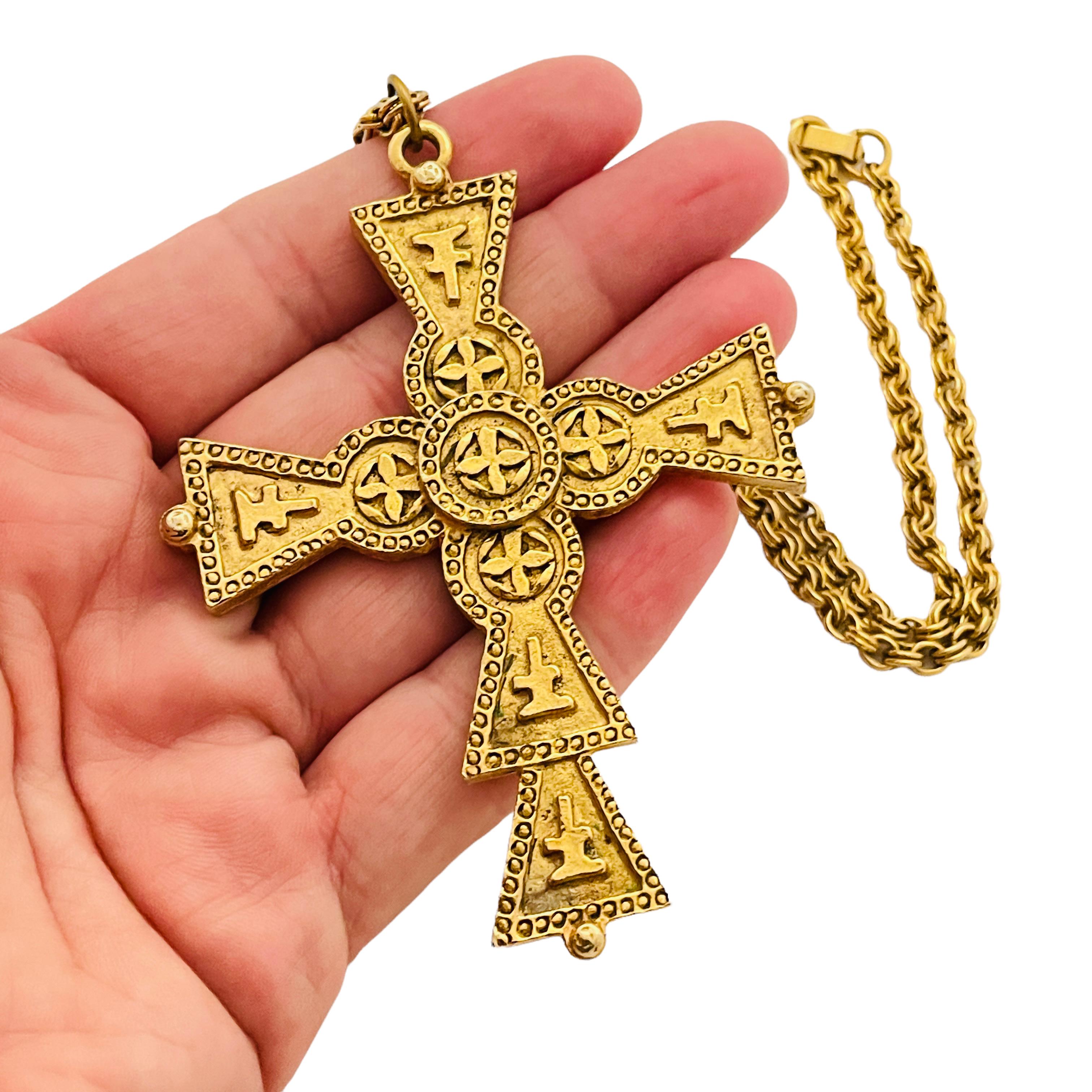 black hills gold cross necklace
