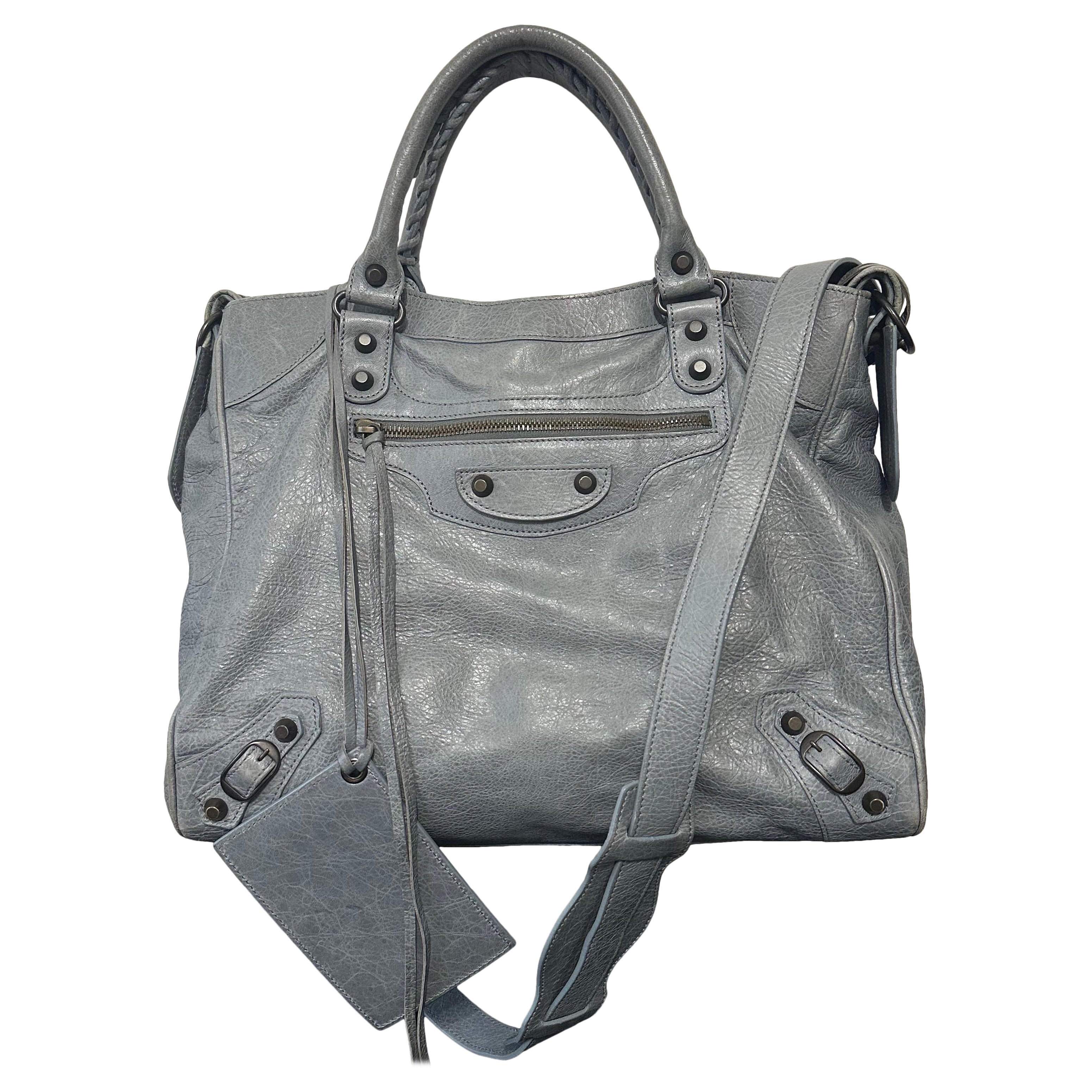 VTG Balenciaga Classic Velo Crossbody Bag Ardoise Slate Grey