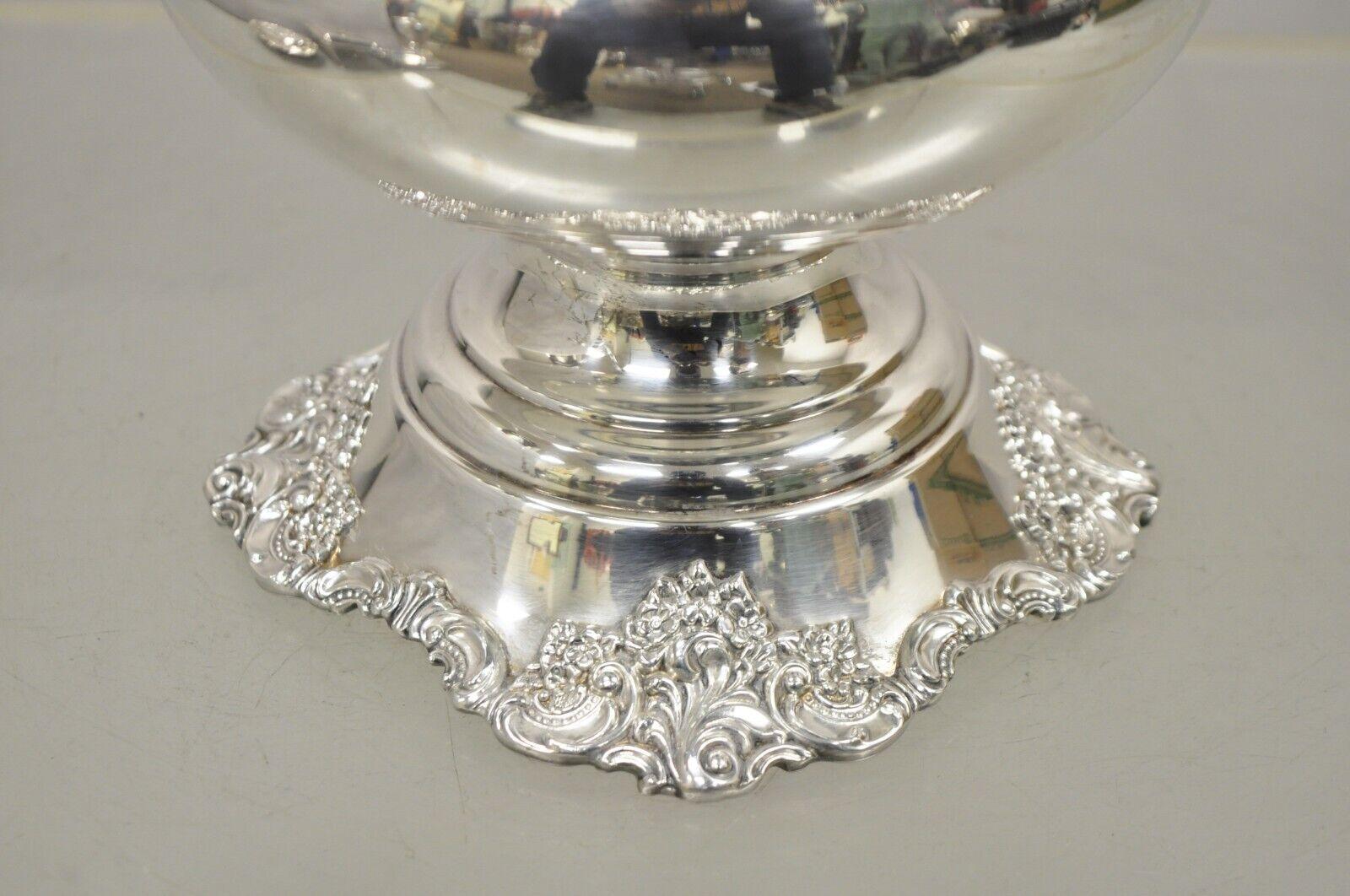 Victorian Vtg Baroque by Wallace 243 Silver Plated Urn Champagne Wine Chiller Ice Bucket